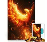 Rompecabezas para Adultos Phoenix Fire Animal de 1000 Piezas, Juguete para ejercitar la Mente, Ideal para Relajarse y Crear un Regalo artístico (38x26cm)