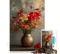 Rompecabezas para Adultos Photo Art Flowers II, 1000 Piezas, Rompecabezas para ejercitar la Mente, relajación Mental, patrón de ensamblaje, artículo de Santa Claus (50x75cm)