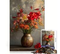 Rompecabezas para Adultos Photo Art Flowers II, 1000 Piezas, Rompecabezas para ejercitar la Mente, relajación Mental, patrón de ensamblaje, artículo de Santa Claus (50x75cm)