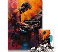 Rompecabezas para Adultos: Pianista 1000 Piezas para Adolescentes Juguetes educativos Juegos Familiares Regalos de cumpleaños (26x38cm)