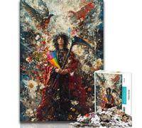 Rompecabezas para Adultos: Pintura al óleo de la Muerte 1000 Piezas Juego difícil y desafiante para Todos para Mujeres Regalos para Hombres (26x38cm)