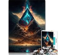 Rompecabezas para Adultos, pirámide prístina de 1000 Piezas, Juguetes educativos, Juegos Familiares, Regalos para Amigos y Familiares (tamaño 38x26cm)