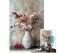 Rompecabezas para Adultos Ramo de orquídeas Blancas de 1000 Piezas Desarrolla la Memoria y es Divertido Troquelado de Alta precisión Fácil de Aprender Ideal para Disfrutar en Familia (38x26cm)