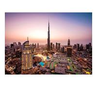 Rompecabezas para adultos, rascacielos de Dubai Burj Khalifa Skyline 1000(38x26cm) Puzzles para Niños Número