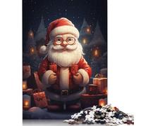 Rompecabezas para Adultos, Regalo Espectáculo de Papá Noel, 1000 Piezas, Rompecabezas de Madera para Adultos, a Partir de 18 años, Juego desafiante (75 x 50 cm)