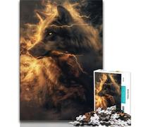 Rompecabezas para Adultos, Retrato de Lobo de fantasía, Juguetes educativos, Juegos antiestrés, Toda la Familia para Mayores de 14 años, 38x26cm