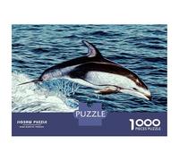 Rompecabezas para Adultos Rompecabezas De 1000 Piezas Dolphin para Adultos Juegos Divertidos Análisis Y Lógica Ayuda Al Cerebro A Ejercitarse 38x26cm/1000pcs