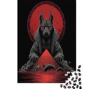 Rompecabezas para Adultos Rompecabezas De 1000 Piezas Egyptian Anubis Pyramid Art Print Rompecabezas Juego De Ingenio Aliviador De Estrés Regalos para Reducir El Estrés 70x50cm/1000pcs