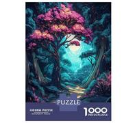 Rompecabezas para Adultos Rompecabezas De 1000 Piezas Enchanted Forest Path para Adultos Juegos Divertidos Análisis Y Lógica Ayuda Al Cerebro A Ejercitarse 52x38cm/1000pcs