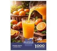 Rompecabezas para Adultos Rompecabezas De 1000 Piezas Fresh Orange Juice Pouring Into Glass Rompecabezas Juego De Ingenio Aliviador De Estrés Regalos para Reducir El Estrés 70x50cm/1000pcs