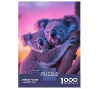 Rompecabezas para Adultos Rompecabezas De 1000 Piezas Koala Couple at Sunset para Adultos Juegos Divertidos Análisis Y Lógica Ayuda Al Cerebro A Ejercitarse 52x38cm/1000pcs