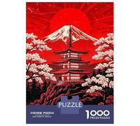 Rompecabezas para Adultos Rompecabezas De 1000 Piezas Mount Fuji Pagoda Cherry Blossoms para Adultos Juegos Divertidos Análisis Y Lógica Ayuda Al Cerebro A Ejercitarse 52x38cm/1000pcs