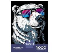 Rompecabezas para Adultos Rompecabezas De 1000 Piezas Polar Bear Colorful para Adultos Juegos Divertidos Análisis Y Lógica Ayuda Al Cerebro A Ejercitarse 38x26cm/1000pcs