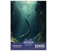 Rompecabezas para Adultos Rompecabezas De 1000 Piezas Sea Serpent Eel in Cave para Adultos Juegos Divertidos Análisis Y Lógica Ayuda Al Cerebro A Ejercitarse 70x50cm/1000pcs