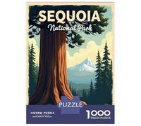 Rompecabezas para Adultos Rompecabezas De 1000 Piezas Sequoia National Park Poster Rompecabezas Juego De Ingenio Aliviador De Estrés Regalos para Reducir El Estrés 70x50cm/1000pcs