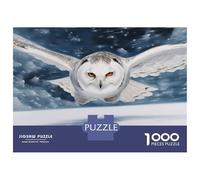 Rompecabezas para Adultos Rompecabezas De 1000 Piezas Snowy Owl in Flight para Adultos Juegos Divertidos Análisis Y Lógica Ayuda Al Cerebro A Ejercitarse 70x50cm/1000pcs