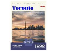 Rompecabezas para Adultos Rompecabezas De 1000 Piezas Toronto Ontario Travel Art Rompecabezas Juego De Ingenio Aliviador De Estrés Regalos para Reducir El Estrés 70x50cm/1000pcs