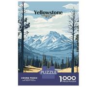 Rompecabezas para Adultos Rompecabezas De 1000 Piezas Yellowstone National Park Rompecabezas Juego De Ingenio Aliviador De Estrés Regalos para Reducir El Estrés 70x50cm/1000pcs
