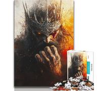 Rompecabezas para Adultos Rompecabezas de Caballero Rojo Sangre para Adolescentes Juguetes educativos Juegos para aliviar el estrés interacción Entre Padres e Hijos (50x75cm)