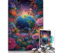 Rompecabezas para Adultos: Rompecabezas de Flores y Tierra de 1000 Piezas Juego Educativo para cumpleaños y Navidad (50x75cm)