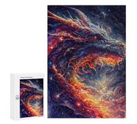 Rompecabezas para adultos, rompecabezas galáctico, rompecabezas de baile de dragón, juegos de relajación, una obra de arte, regalos de Navidad y cumpleaños, 300 unidades
