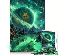 Rompecabezas para Adultos Serenata del Anillo Verde de 1000 Piezas Estimula la Agilidad Mental, es fácil de Usar y se ensambla fácilmente Navidad (50x75cm)