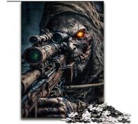 Rompecabezas para Adultos: Soldado Zombi del ejército Muerto,Rompecabezas imposibles para Adultos,26x38cm, Adolescentes y coleccionistas,Ideal como decoración del hogar y Regalo de Viaje.