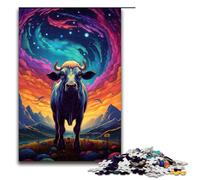 Rompecabezas para Adultos Symphony Cow de 1000 Piezas Rompecabezas de Madera para Adultos y niños a Partir de 14 años 75 x 50 cm