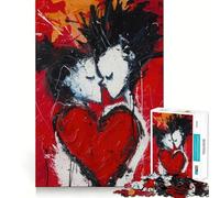 Rompecabezas para Adultos Unidos en el Amor,1000 Piezas,Juego Mental,Regalo,Troquelado de Alta precisión,Actividad Relajante para Grupos en Interiores (38x26cm)