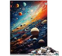 Rompecabezas para adultos, universo colorido, 1000 piezas, juegos educativos, rompecabezas de cartón de 10.3 x 14.9 pulgadas, adecuado para adultos, gran regalo para adultos