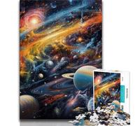 Rompecabezas para Adultos Universo Colorido 1000 Piezas para Adolescentes Entrena tu Cerebro y Tus Manos Regalo de cumpleaños (26x38cm)