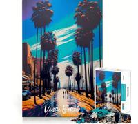Rompecabezas para Adultos Venice Beach de 1000 Piezas Desarrolla la Memoria y es Divertido Corte de Alta precisión Fácil de Aprender Disfrute en Familia (50x75cm)