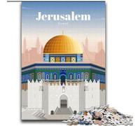 Rompecabezas para Adultos, Viaje a Jerusalén para Mayores de 14 años, Juego de desafío único, Juegos Familiares, Regalos de cumpleaños de Navidad (38x52cm) 1000 Piezas