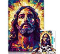 Rompecabezas para Adultos: Vidrieras de Jesús, Rompecabezas para Adolescentes, 1000 Piezas, Juego desafiante para Todos, para Mujeres, Regalos para Hombres, 75x50cm