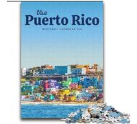 Rompecabezas para Adultos Visita Puerto Rico para Mayores de 14 años Juegos educativos para Adultos y Adolescentes Obra de Arte Regalo (38x52cm) 1000 Piezas