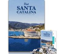 Rompecabezas para Adultos Visita Santa Catalina Rompecabezas para Adultos 1000 Piezas, Juguete Educativo Intelectual descompresor Regalos de Amigo Secreto 26x38cm