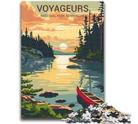 Rompecabezas para Adultos Voyageurs National Park Sunset, 1000 Piezas, Juego Familiar antiestrés, desafío difícil, Regalo para Amigos y Familiares, 1000 Piezas (26x38cm)