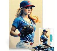 Rompecabezas para Adultos We Love Baseball de 1000 Piezas Juego Mental Regalo Ideal Troquelado de Alta precisión Actividad Relajante para Grupos en Interiores (50x75cm)
