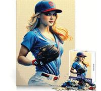 Rompecabezas para Adultos We Love Baseball de 1000 Piezas Pensamiento estratégico, atención Plena, Escape, Ajuste preciso, Bonito Regalo (38x52cm)