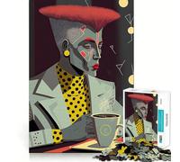 Rompecabezas para Adultos We Love Coffee de 1000 Piezas Juego Mental Regalo Ideal Troquelado de Alta precisión Actividad Relajante para Grupos en Interiores (50x75cm)