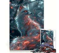 Rompecabezas para Adultos White Sakura Kitsune de 1000 Piezas Desarrolla la Capacidad analítica, es Ideal para Relajarse y Disfrutar del Invierno (38x26cm)