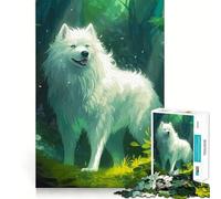 Rompecabezas para Adultos Wolf Mountain Moon de 1000 Piezas,Juego de Entrenamiento cognitivo,Encaje Huecos,Actividad Relajante para la Mente (38x26cm)