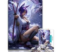 Rompecabezas para Adultos y Adolescentes, 1000 Piezas, Anime Fox Girl, Juguetes educativos, Juegos antiestrés, cumpleaños y Regalos, 75x50cm