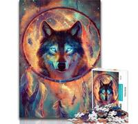 Rompecabezas para Adultos y Adolescentes, 1000 Piezas, Atrapa a un Lobo, Juguetes educativos, Juegos para aliviar el estrés, interacción Entre Padres e Hijos, 38x26cm