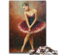 Rompecabezas para Adultos y Adolescentes, 1000 Piezas, Bailarina de Ballet, Juguete Educativo Intelectual descompresor, Gran Regalo, 26x38cm