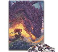 Rompecabezas para Adultos y Adolescentes, 1000 Piezas, dragón Misterioso, Juegos educativos, decoración del hogar, Regalo de cumpleaños, Arte Mural, 50x75cm