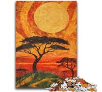 Rompecabezas para Adultos y Adolescentes, 1000 Piezas, praderas africanas, Juguetes educativos, antiestrés, Ideal para decoración de Escritorio, 26x38cm