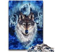 Rompecabezas para Adultos y Adolescentes, 1000 Piezas, Rompecabezas de Lobo, Juguete Educativo Intelectual descompresor, Gran Regalo y Juguetes, 50x75cm
