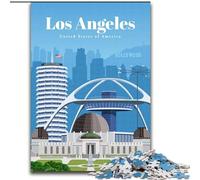 Rompecabezas para Adultos y Adolescentes, 1000 Piezas, Viaje a Los Ángeles, para Juegos educativos, desafío, Juguete para Mejorar la Memoria, para niños de 14 años, 50x75cm