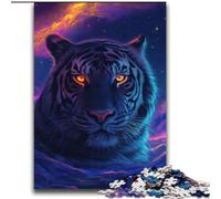 Rompecabezas para Adultos y Adolescentes, 2000 Piezas, Ojos de Tigre Negro brillando, Juguete Educativo Intelectual descompresor, 70x100cm